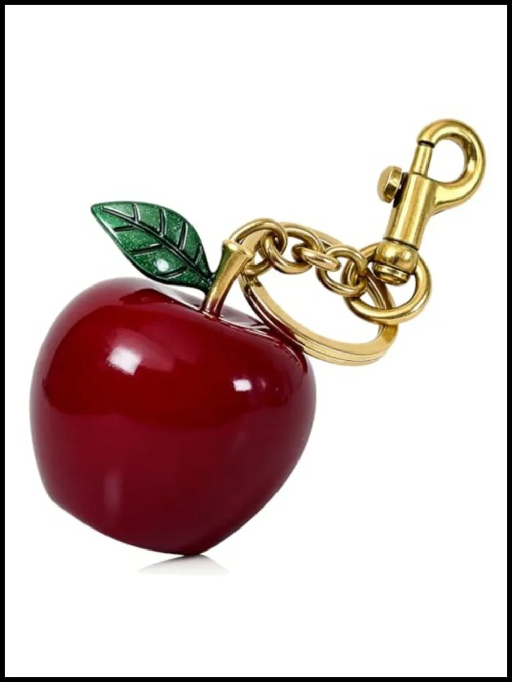 Solid Resin Fruit Keychain Charm for Handbag Purse Bag Decoration - Secure